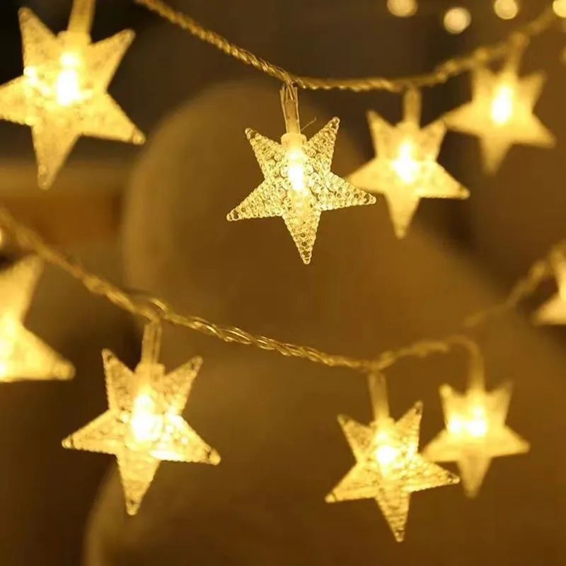 

AA Battery/USB Powered LED Star Fairy Lights String Twinkle Garlands Christmas Lamp Home Holiday Xmas Wedding Party Decorative