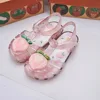 Mini Melissa New Style Valentine's Day Children Summer Roma Sandals Heart Design Girl Fashion LOVE Jelly Shoes Kids Beach Sandal 5