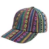 Women's Colorful Fashion Boho Hippie Hat Men's Retro Baseball Cap Striped Geometric Pattern 2