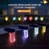 Solar Deck Lights Solar Fence Step Ligh Outdoor Waterproof  LED Lights 7Color Lighting for Powered Porch Stair Aisle Path Garder 5