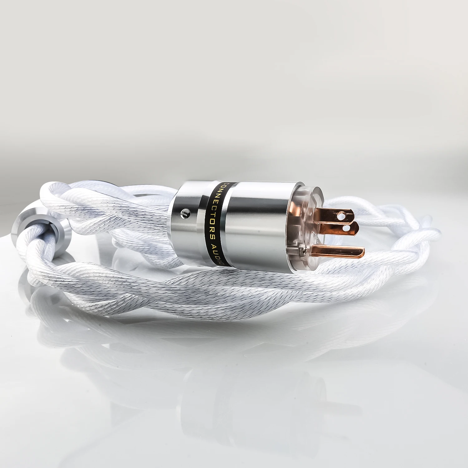 A58 Made of 3 OCC Silver plated HIFI Power cable US/EU AC Audiophile