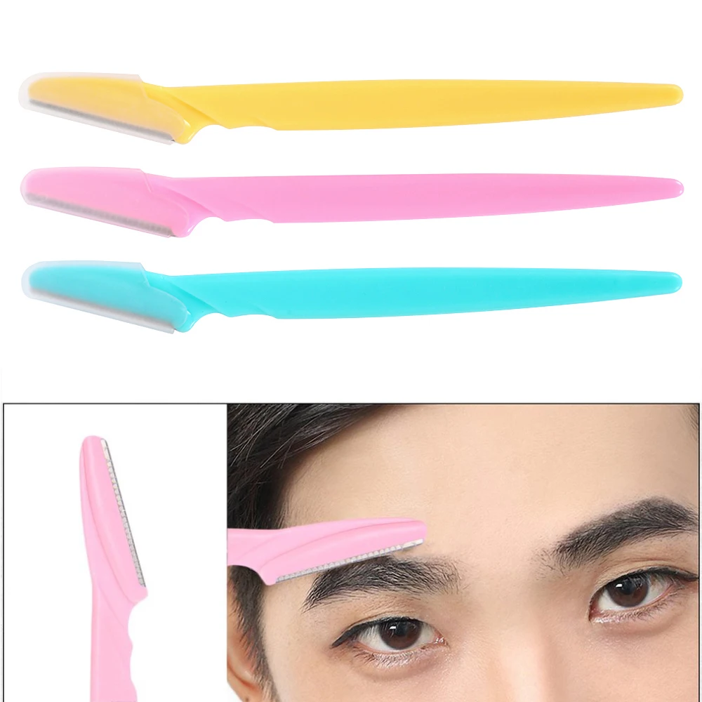 36pcs Eyebrow and Face Razors for Women and Men Eyebrow Hair Trimmer Facial Shavers with Protective Covers, Safe for Beginners