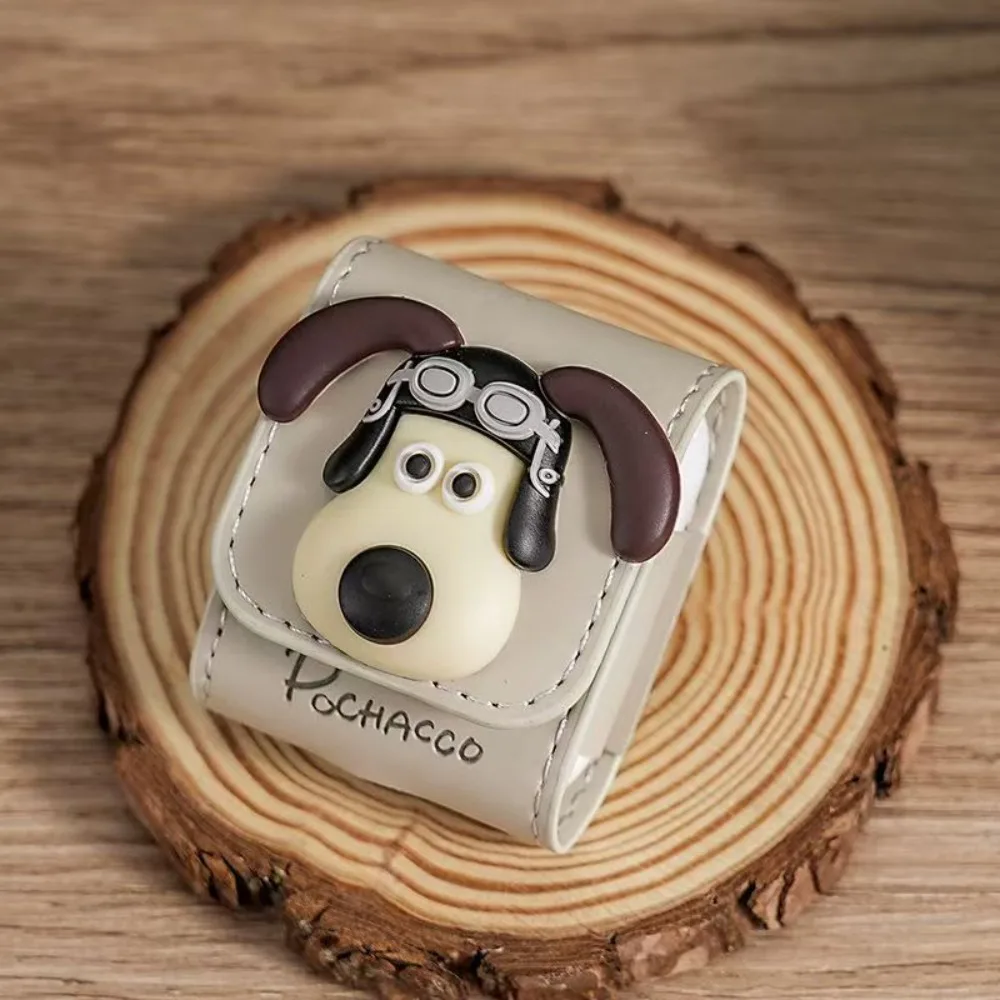 New Cute Dog Earphone Case Suitable for Apple Airpods 1/2 3 4 Pro/Pro2 Leather Wireless Bluetooth Earphone Soft Protective Case