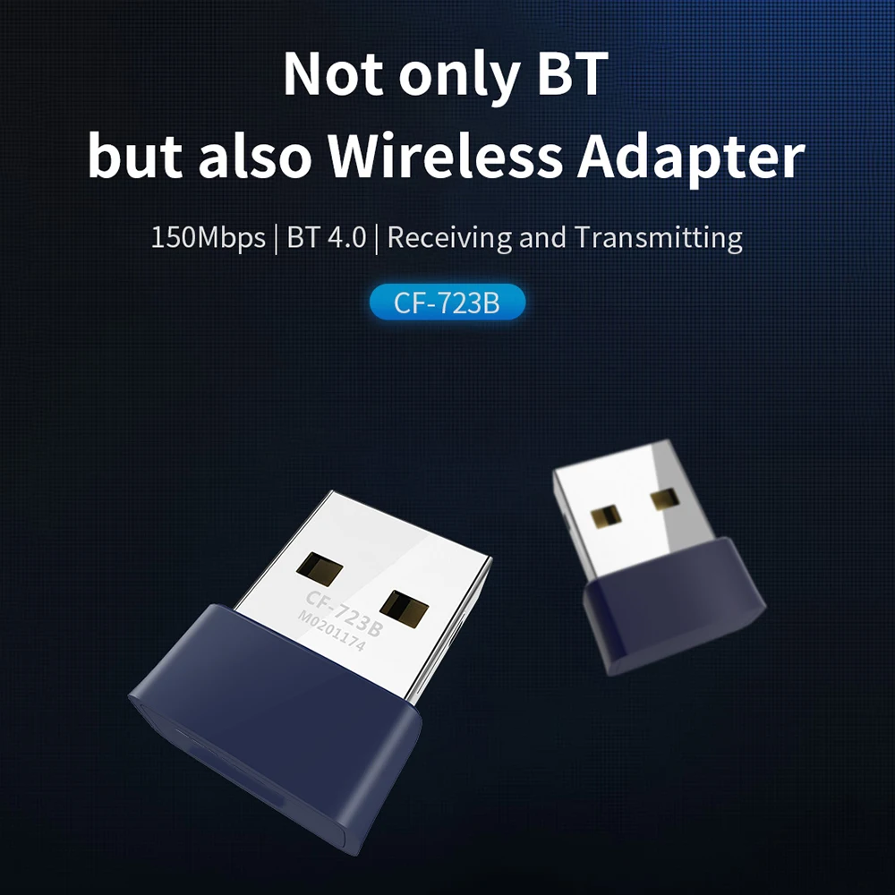 

2 in 1 Mini USB WiFi Adapter 150Mbps 2.4G Wireless Bluetooth-compatible BT4.0 Dongle Network Card Desktop Laptop Wifi Receiver