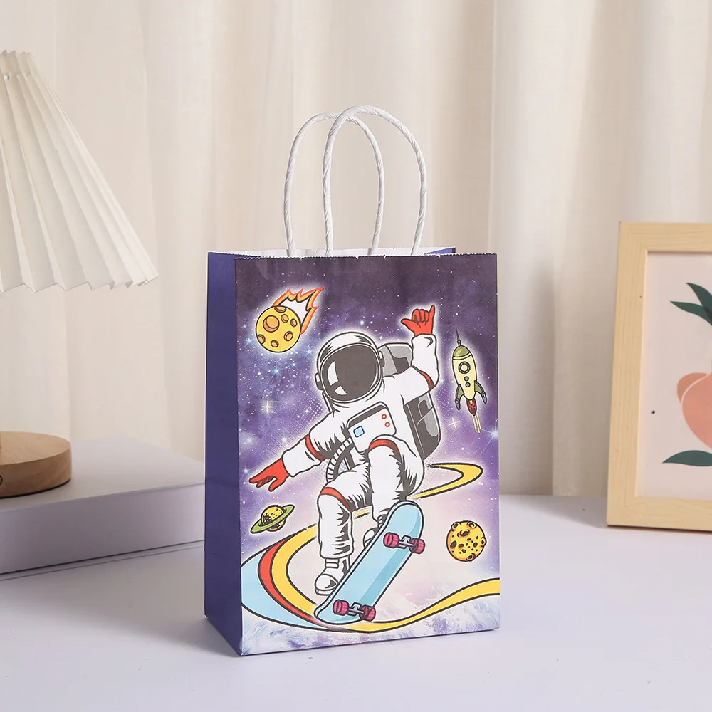 Paterr 12 Bolsas De Recuerdo Para Fiestas Espaciales, Bolsas De Regalo