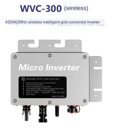 

Wvc300 Solar Household Grid-Connected System Micro Inverter Power Generation Solar Inverter Power Supply