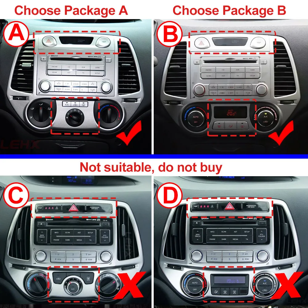 Car Multimedia Player Car Radio LEHX L6pro 2 din Android 14 Auto Car Radio Multimedia For Hyundai I20 2008-2012 GPS Navigation 2Din Carplay Stereo dvd Player