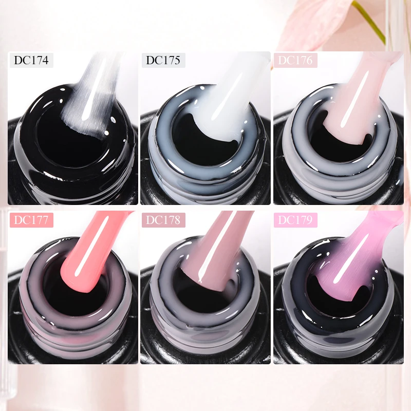 Mtssii 7ml Milky White Quick Extension Gel Nail Polish Nude Construct Hard Gel Semi Permanent Acrylic Extension Nail Art Varnish 5