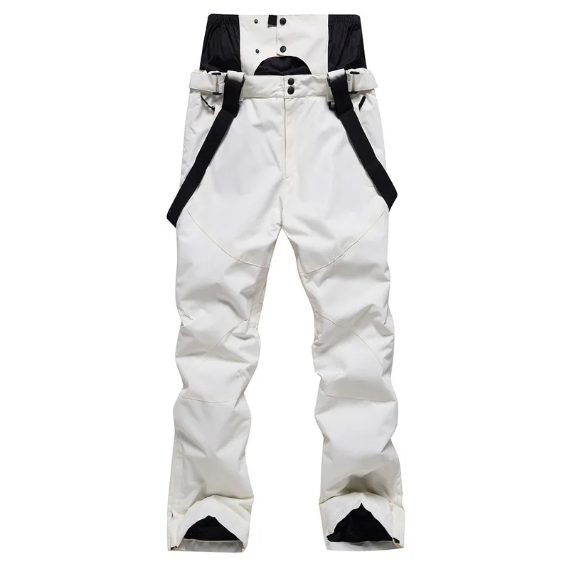 New Men Women Suspenders Ski Pants Windproof Waterproof Warm Couple Snow Trousers Winter Ski Snowboard Pants Waist Protection 4