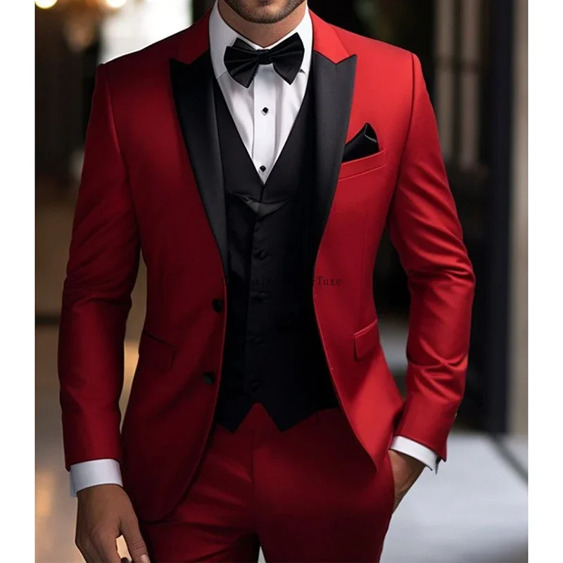 

Men Suits 2 Pieces Set Fashion New Men's Casual Boutique Business Formal Wedding Groom Suit Coat Blazer Trousers 2024