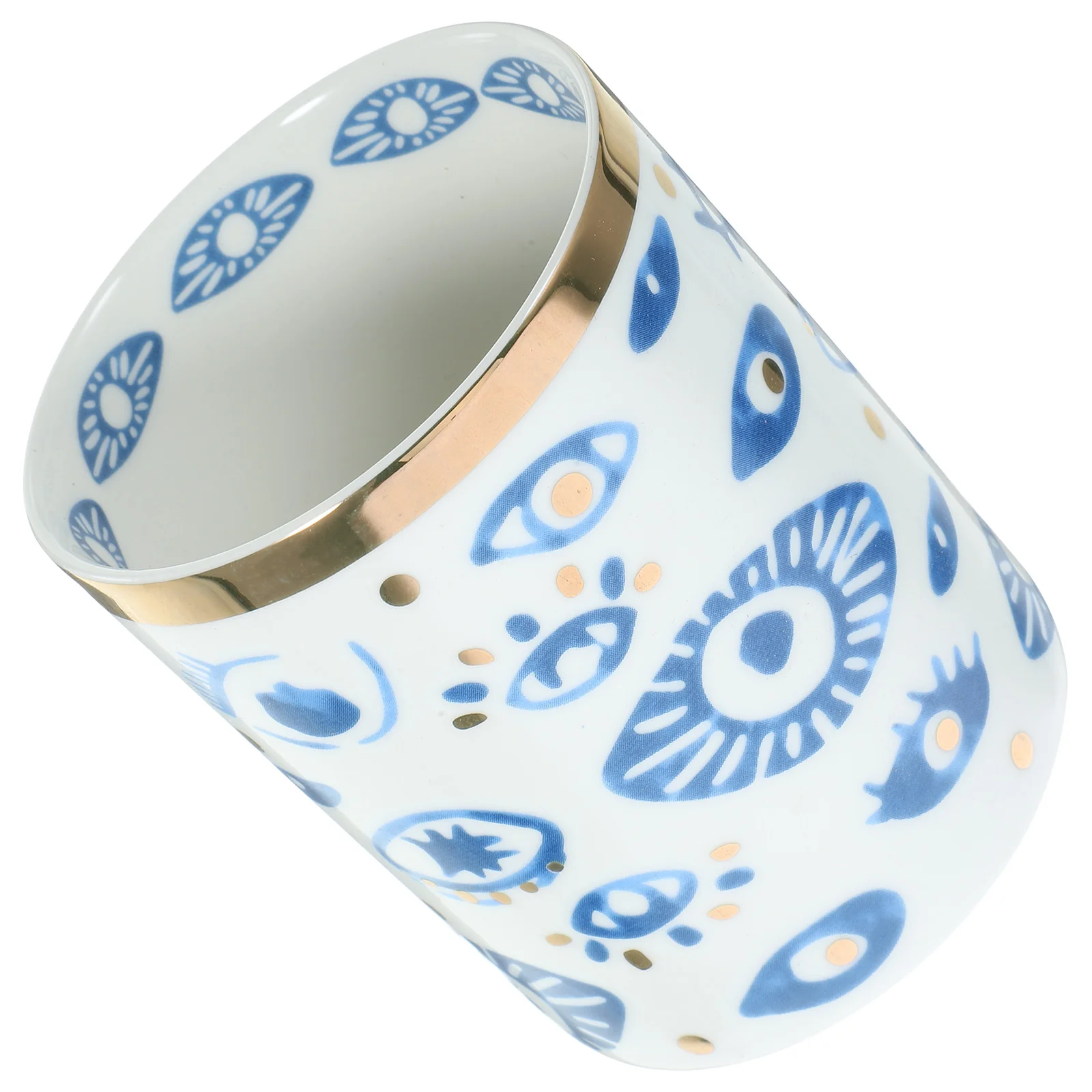 

Cup Decoration Decoración Aromatherapy Jar Cotton Pad Home Accents Holder with Lid Ceramics Swab