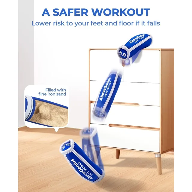 Soft Dumbbell Set with Hand Straps 2