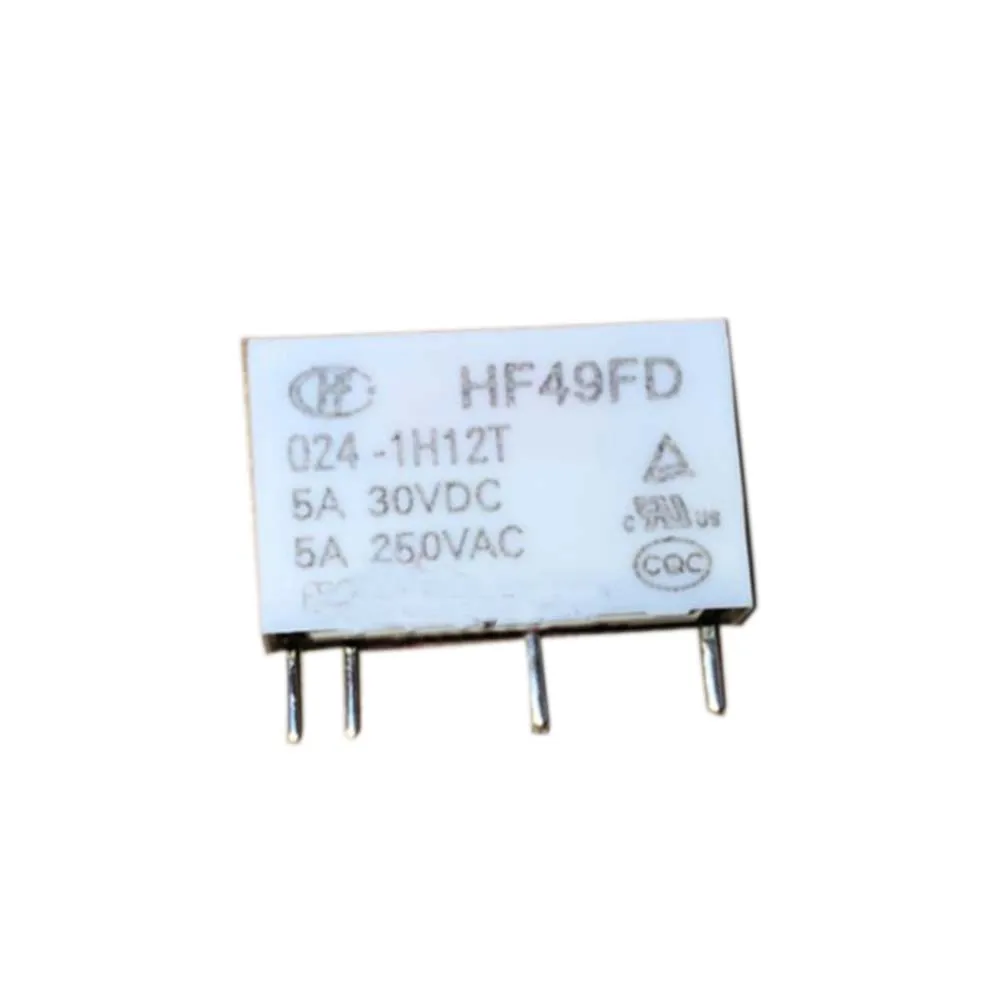 

Relay HF49FD 024-1H12T(386)(101) 24VDC 4 feet scattered new 5A 5PCS