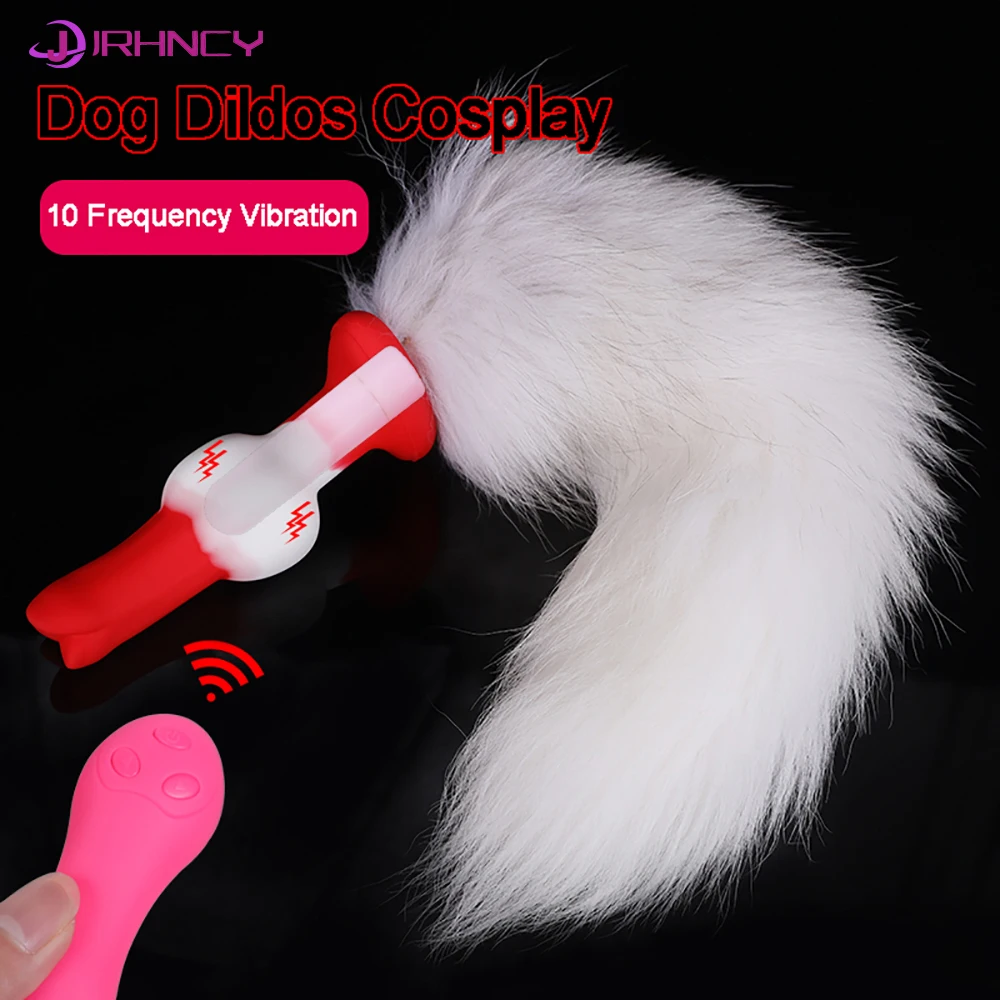 Vibrators Dog Dildos with Tail Cosplay Adult Sex Toy for Women 10 vibrators-dog-dildos-with-tail-cosplay-adult-sex-toy-for-women-10