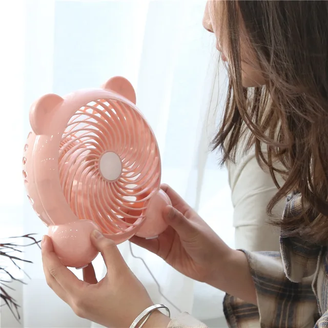 7 Hüvelyk Usb Mini Rajongó Háztartási Néma Hallgató Kollégiumi Éjjeli Elektromos Ventilátor Dugó Számítógépes Asztali Kis Nyári Ajándékok - Image 2