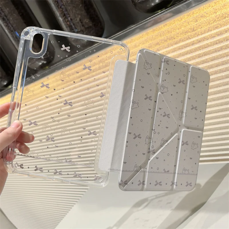 Durable Transparent Tablet Case with Shockproof Protection