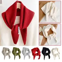 2024 British Korean Style Niche Wool Knitted Triangular Knitted Women Headscarf Multi-functional Scarf Scarf Warm Scarf Kni E2j8 2