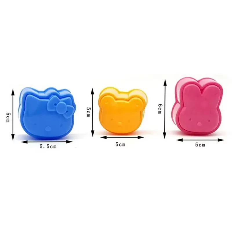 Sushi Mold Maker Sushi Making Kit Cartoon Bear Rabbit Onigiri Rice Ball Mold Kids Packed Lunch Kitchen Tools sushi mold onigiri mold sushi maker rice ball mold sushi tools