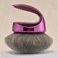 Brosse Kabuki pour mélange de beauté et flou, poils végétaliens Extra Large, brosse autobronzante, applicateur de mélange professionnel, fond de teint 5