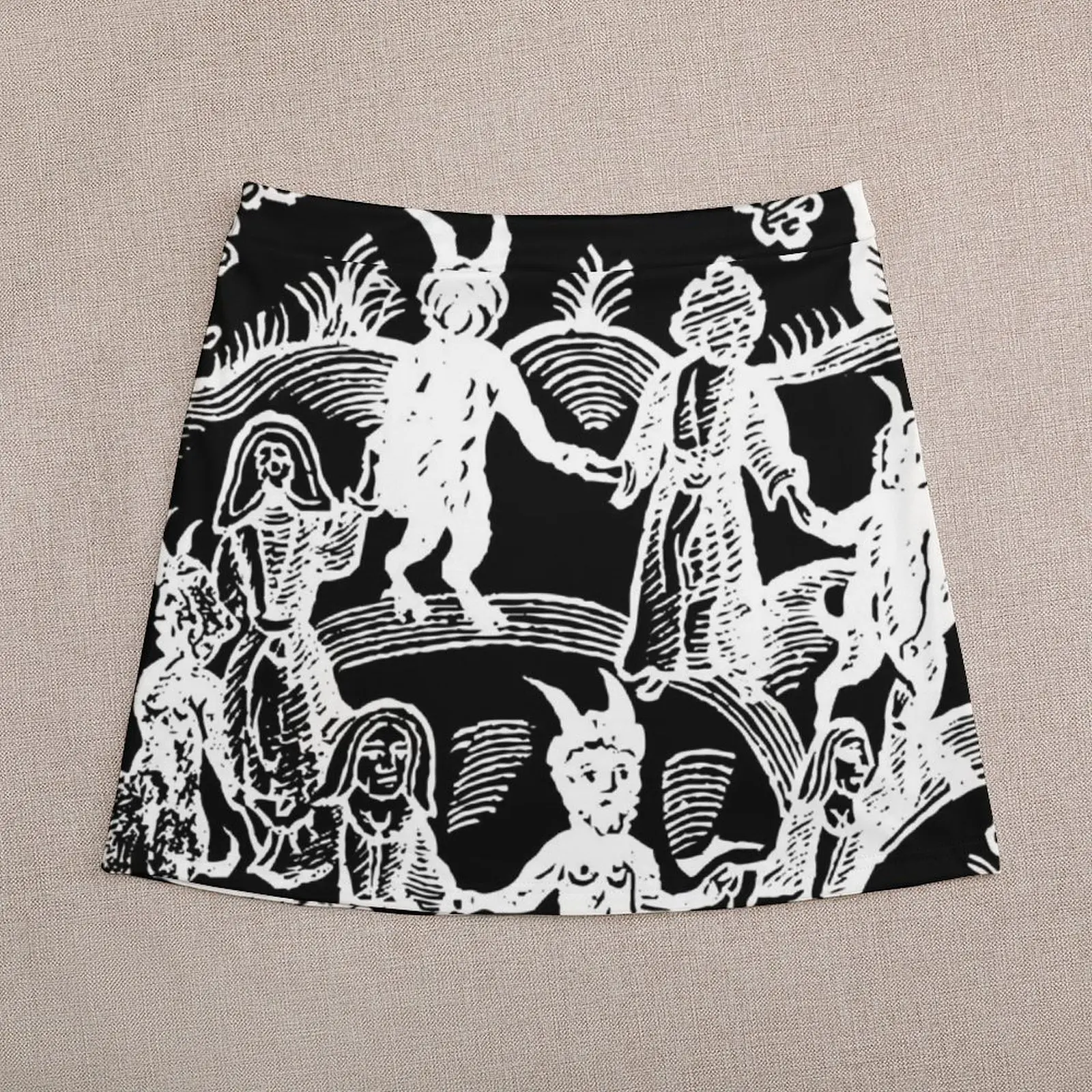 Dance with the Devil(white) Mini Skirt women's golf wear summer Women skirts luxury designer clothing women japanese fashion