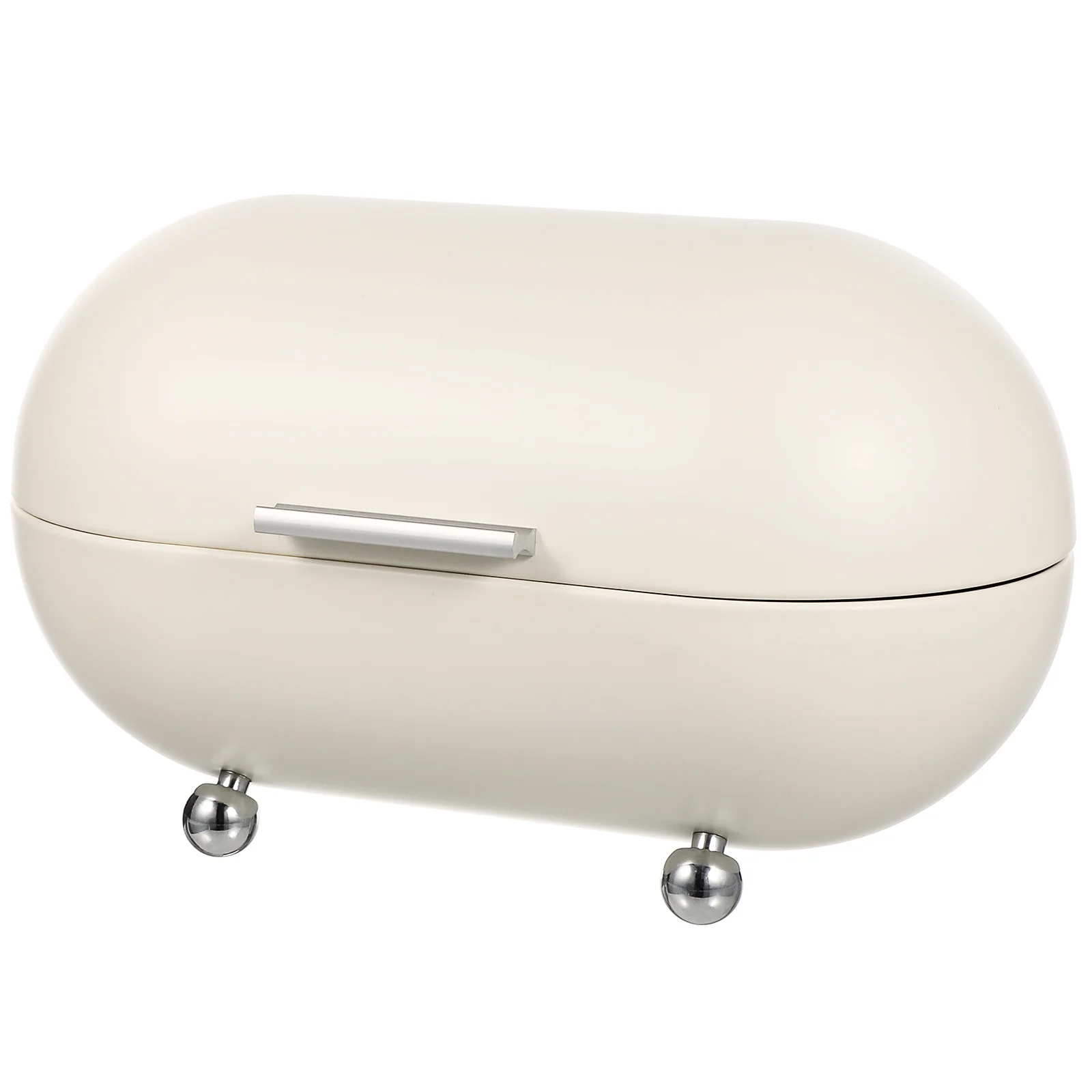 Milk White Iron Material Desktop ganizer Bread Box Kitchen Tool Retro Food Holder Metal Containers Bread Container Storage
