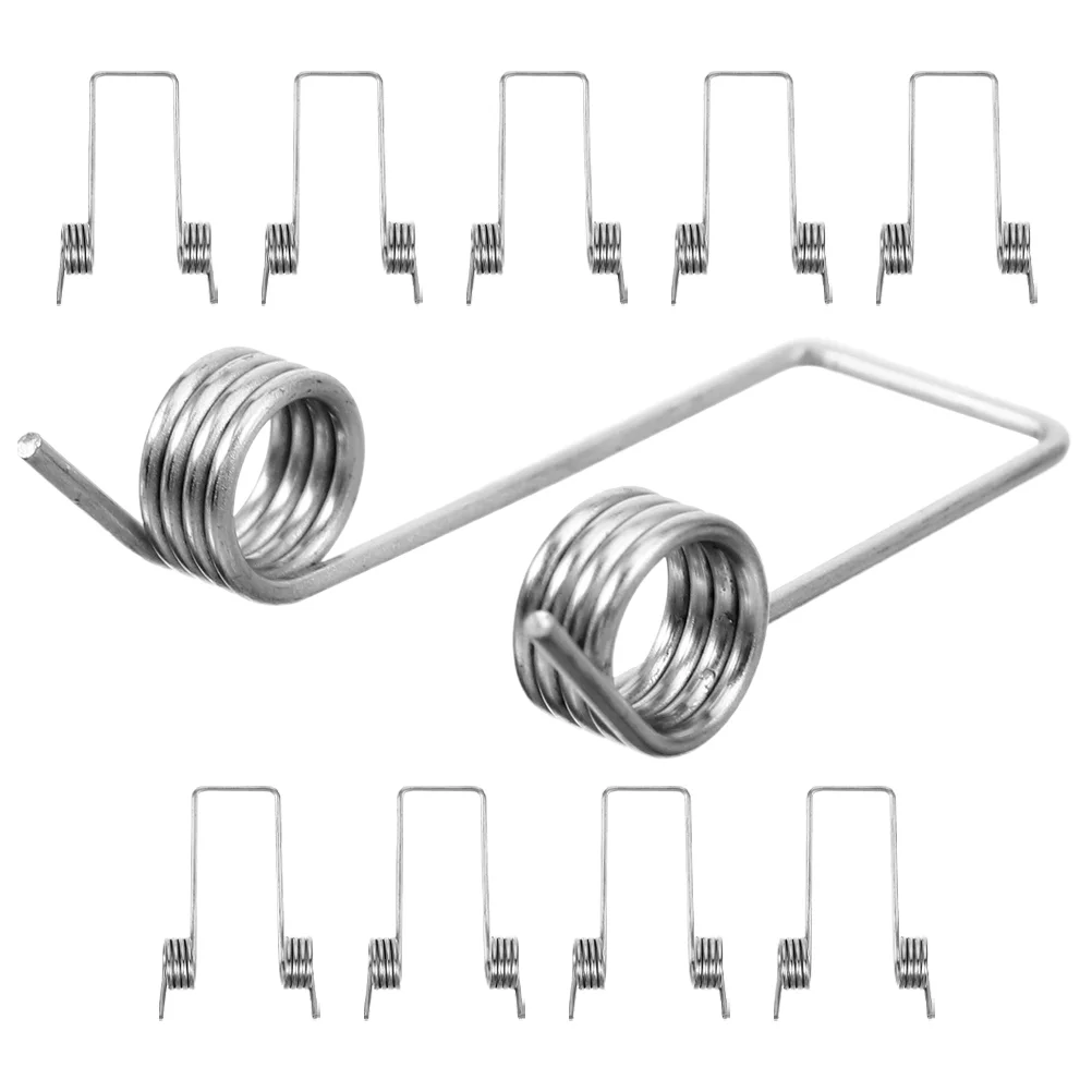 Trash Can Spring Bucket Lid Garbage Torsional Springs Storage Metal Small Replace Repair Compatible Various Brands Models 10pcs