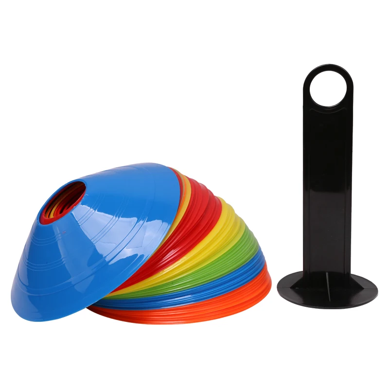 50 PCS Football training emblem disc circular mouth emblem disc road marking obstacle agile training cone small obstacle