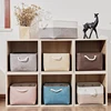 Foldable Linen Fabric Storage Baskets kids toys organizer Clothes and sundries storage box Laundry Basket 6