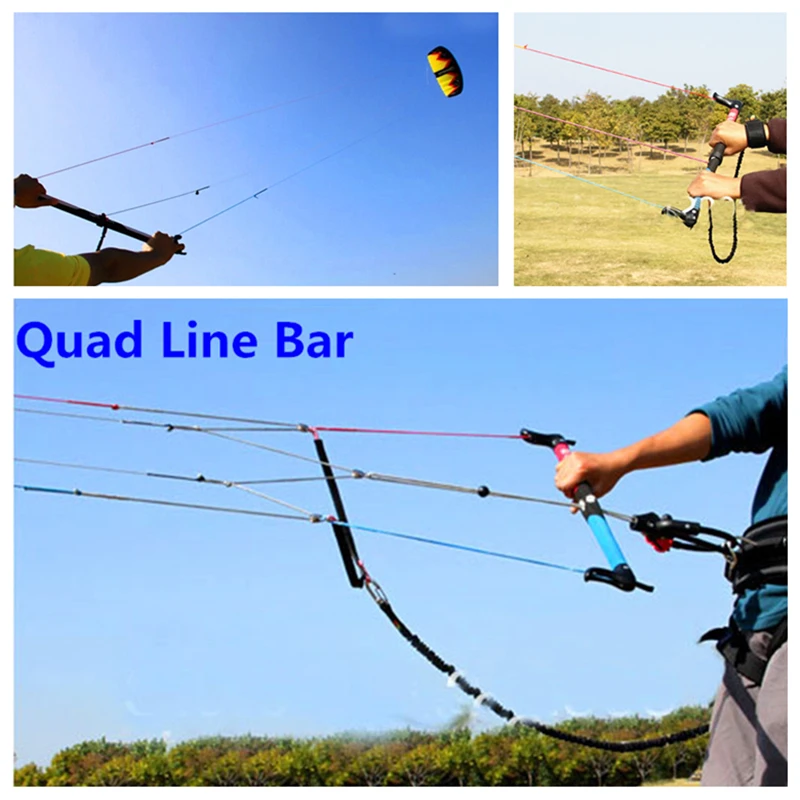 

free shipping power kite control bar quad line stunt kite accessories kitesurf three line surfing windsurfing professional wind