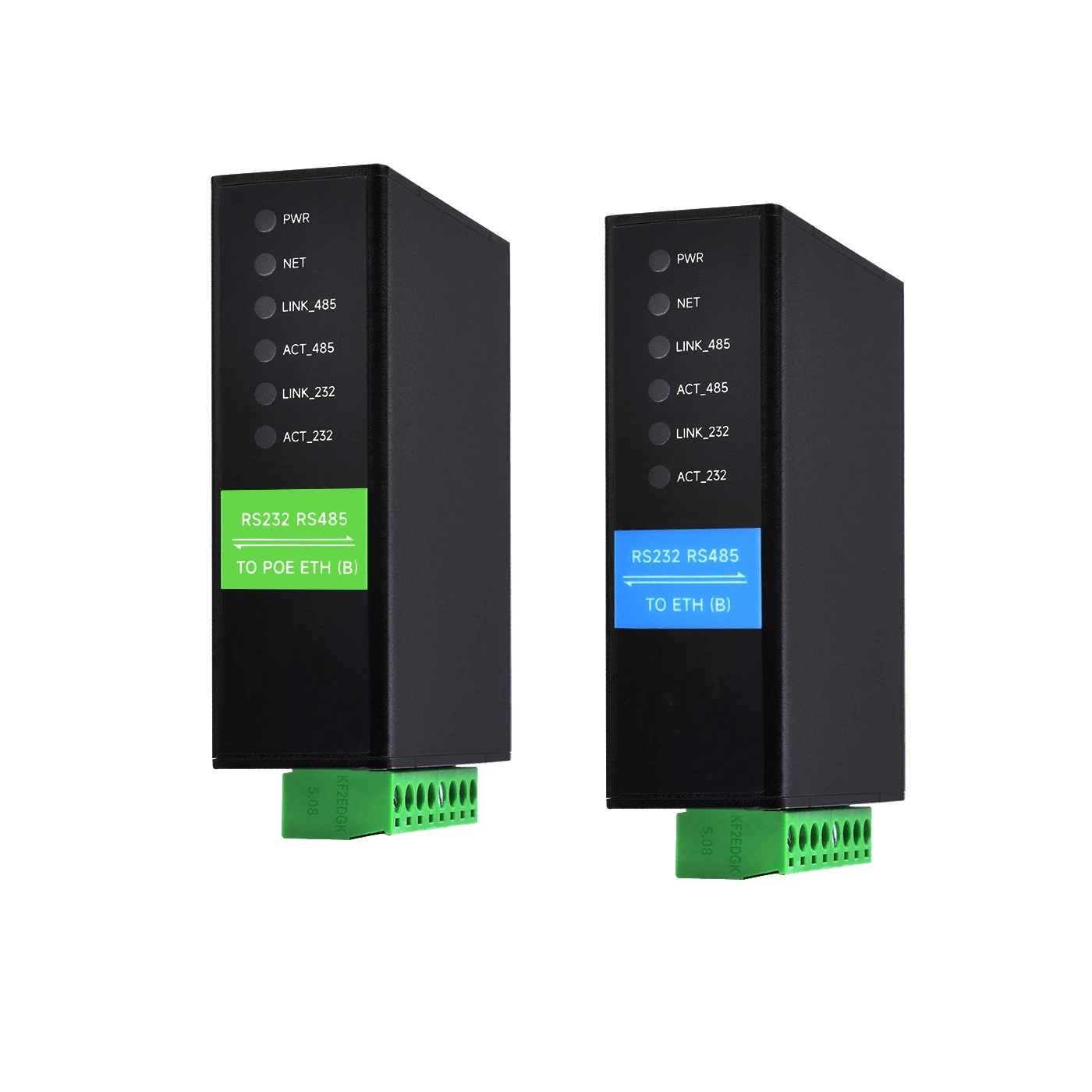 

RS232 RS485 to RJ45 Ethernet Serial Server Dual Channels Independent Operation Dual Ethernet Ports