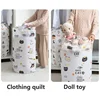 Large Capacity Clothes Storage Bag Portable Drawstring Organizer Closet Dust-proof Quilt Pillow Organizer Bedding Storage 4