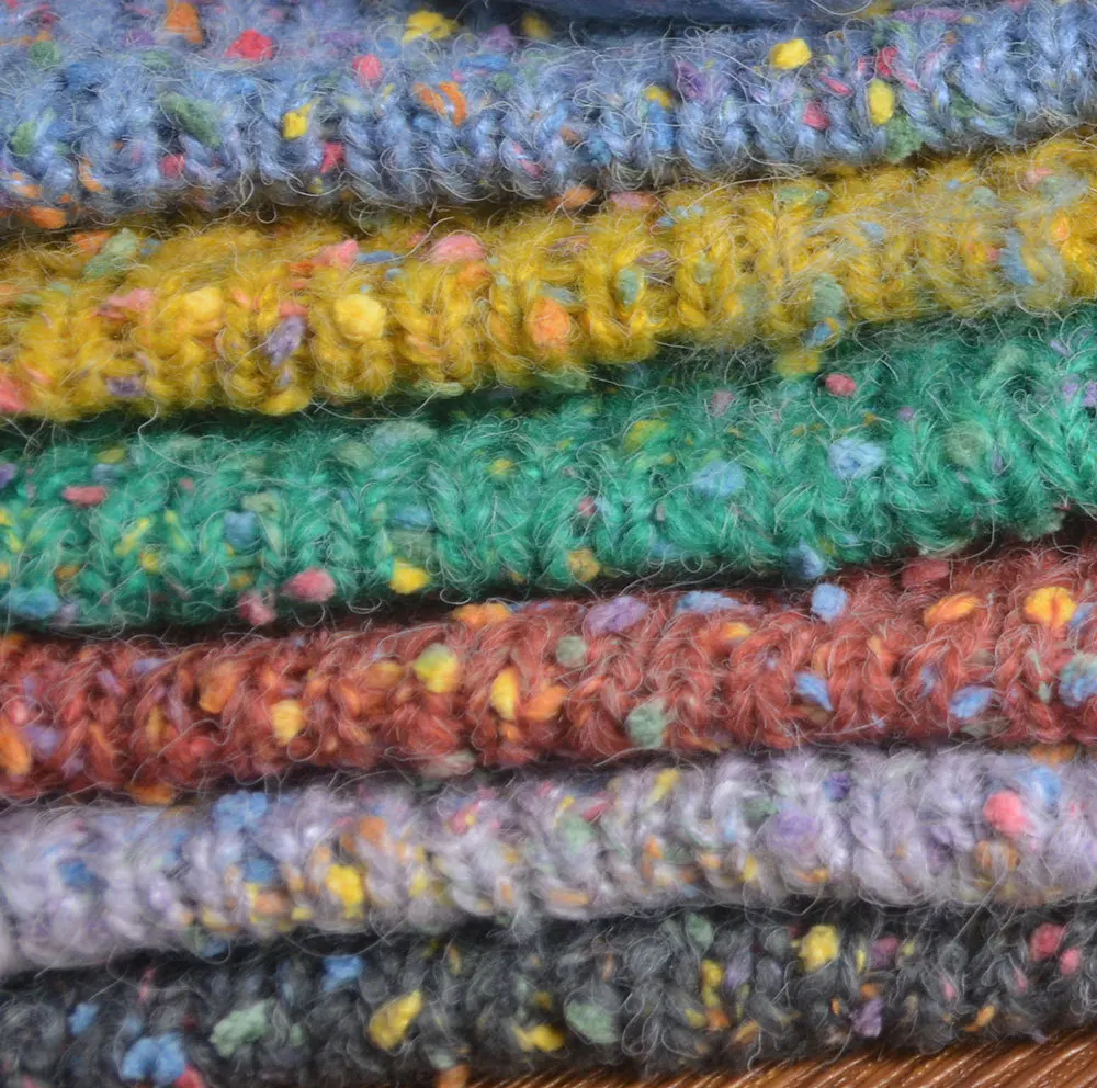 50g Full star mohair hand mixed yarn yarn ball coarse wool yarn color point medium coarse wool yarn hand-crocheted yarn scarf 4