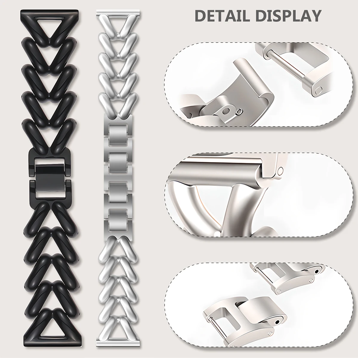 Elegant Stainless Steel Bracelet for Women - Premium Watch Band Replacement