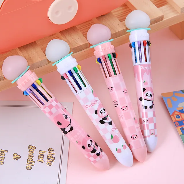 100pcs/lot Ballpoint Pens Colorful Colors Cute Flexible Ball Pen Writing  Multifunction Kawaii School Supplies Material Escolar - Ballpoint Pens -  AliExpress