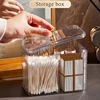 Transparent Acrylic Cotton Swab Storage Box Desktop Dust-Proof Makeup Removal Cotton Lipstick Cosmetics Storage Organization 4