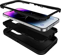 3 IN 1 Heavy Duty Armor Shockproof Dust-Proof Case For iPhone 15 14 13 12 11 16Pro MAX  MINI XSMAX XR X XS SE 6 7 8 PLUS Cover - Image 3