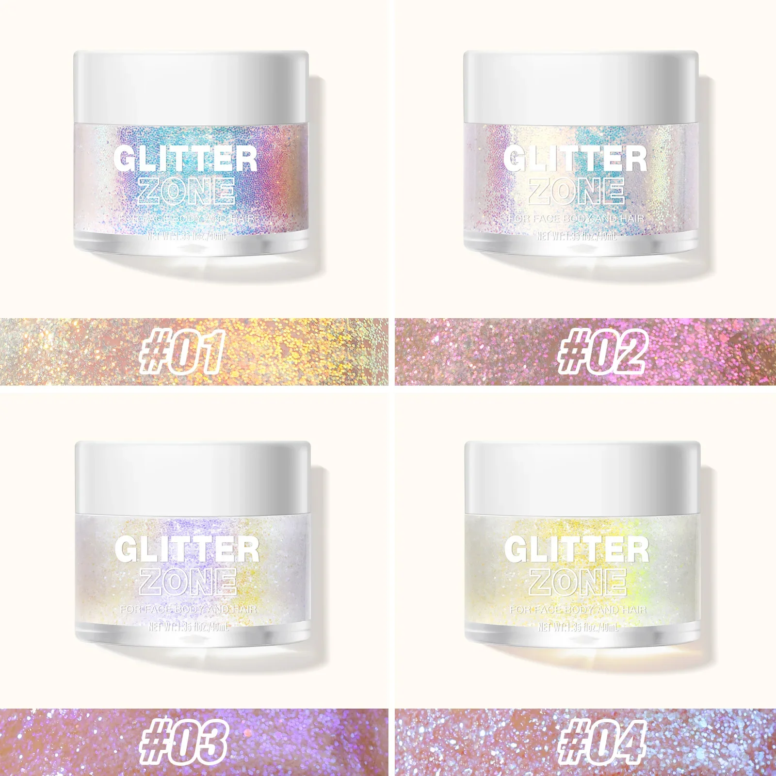 Glitter Face And Body Gel 6 Color Sequins Face Paint Color Changing  Sweatproof Sparkling Gel Face Glitter Festival Rave - AliExpress