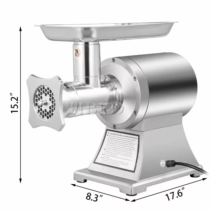 Fully Automatic Electric Meat Grinder Multifunctional Commercial Chicken Fish Bone Beef Grinder 2