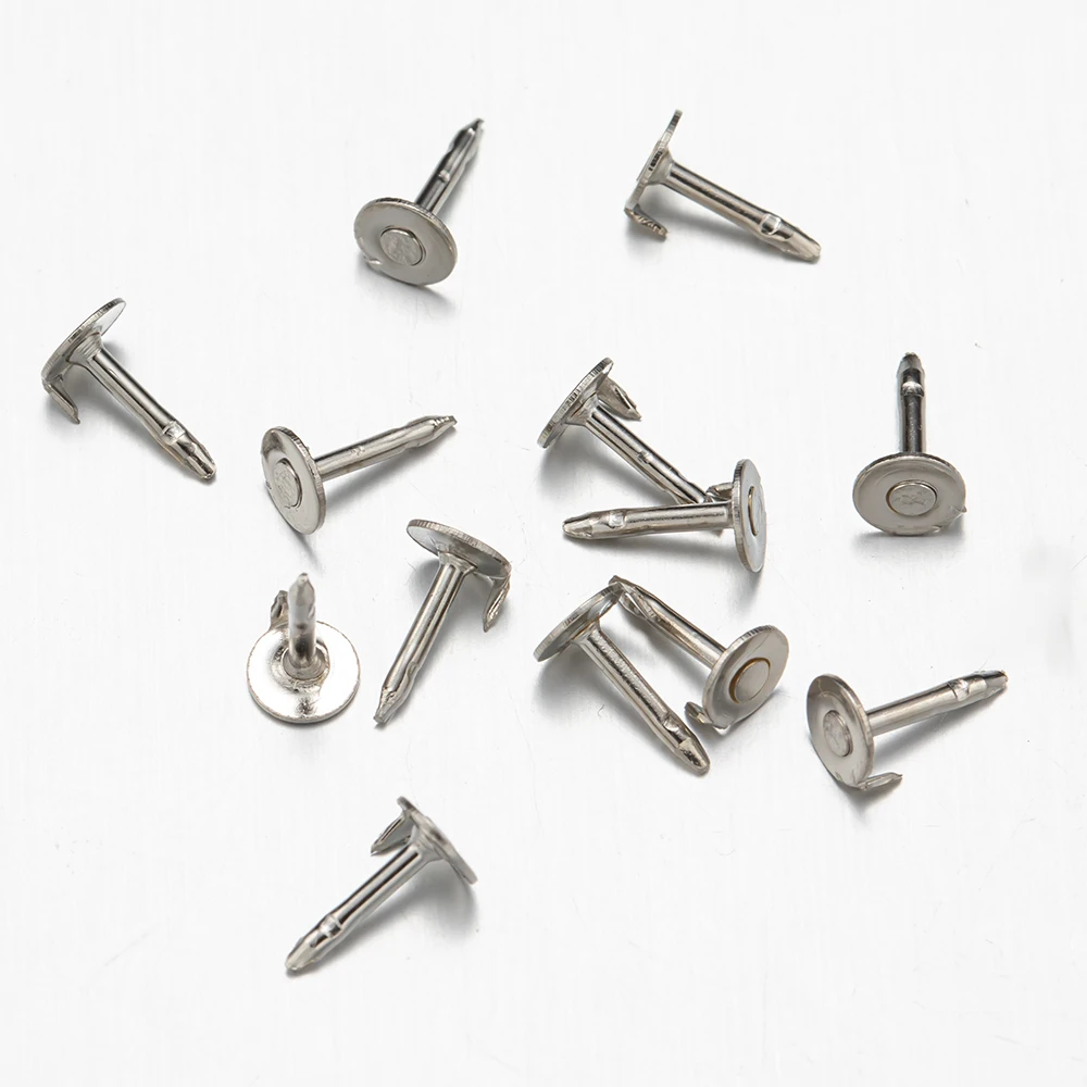 Nail Tie Tack Lapel Pin Back Clutch Scatter Butterfly Clasp Squeeze Round Pinch Clip Brooch Jewelry Crafts 50pcs