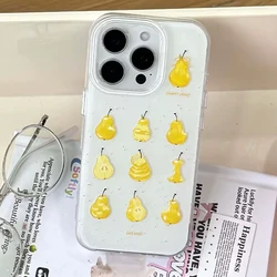 Silicone Cartoon Fruit Pear Phone Case - Durable Back Cover & Protector - iPhone 15 Pro Max (1)