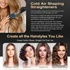 Multifunctional Cool Airflow Styler Professional 2 In 1 Hair Straightener And Curler Ptc Fast Heating Cool Air Hair Flat Irons 2