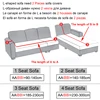 Warm Velvet Sofa Cover All-Inclusive High Elastic L-Shaped Sofa Cushion Cover Winter Furniture Protective Covers For Living Room 5