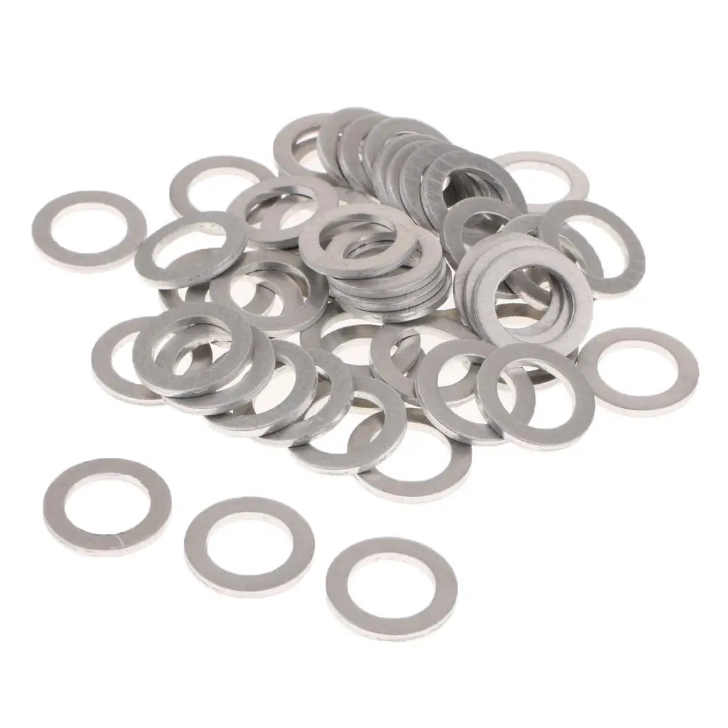 50 Pieces Car Vehicle Oil Drain Plug Washer Gaskets s for Size: 21mm