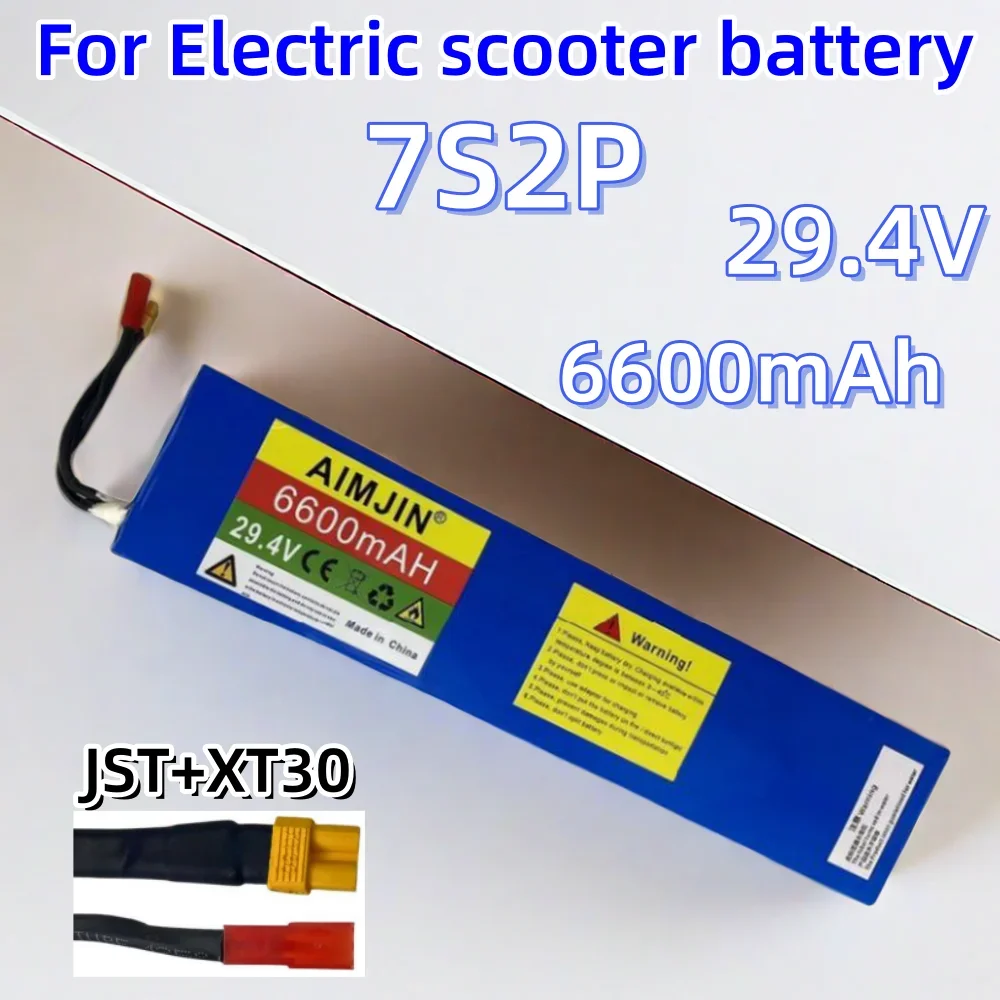 

7S2P 29.4V 6600mAh 18650 li-ion Rechargeable Battery Pack Electric Bicycle Moped Balancing Scooter