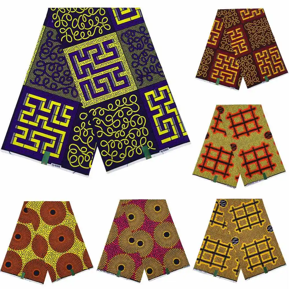 

Veritable Super V Real Wax Guaranteed Wax Printed Real Dutch Hollandais Loincloth African Dress 100% Cotton Fabric 6 Yards Batik