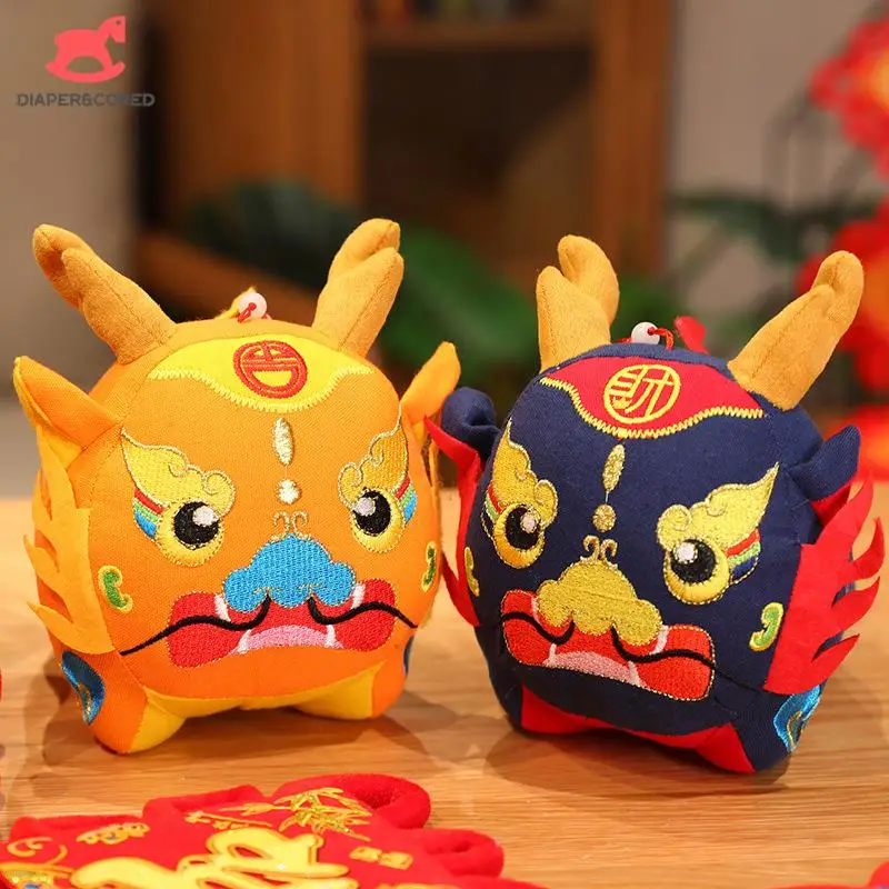 

Милый мультяшный Китайский Зодиак дракон, плюшевая кукла-талисман, игрушка, животное, дракон на удачу, мягкие плюшевые животные, Новогодний подарок