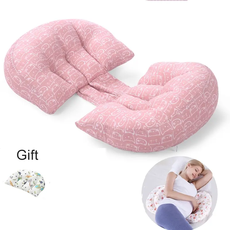 Cotton Waist Maternity Pillow For Pregnant Women Pregnancy Pillow U Full Body Pillows To Sleep Pregnancy Cushion Pad Product pregnancy pillow