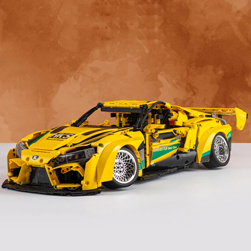 Фото Модель спортивного автомобиля KBOX 10249 technbull Demon Low-lying, 2628 деталей, строительные блоки, кирпичи, пазлы, игрушки, рождественские подарки для детей №3