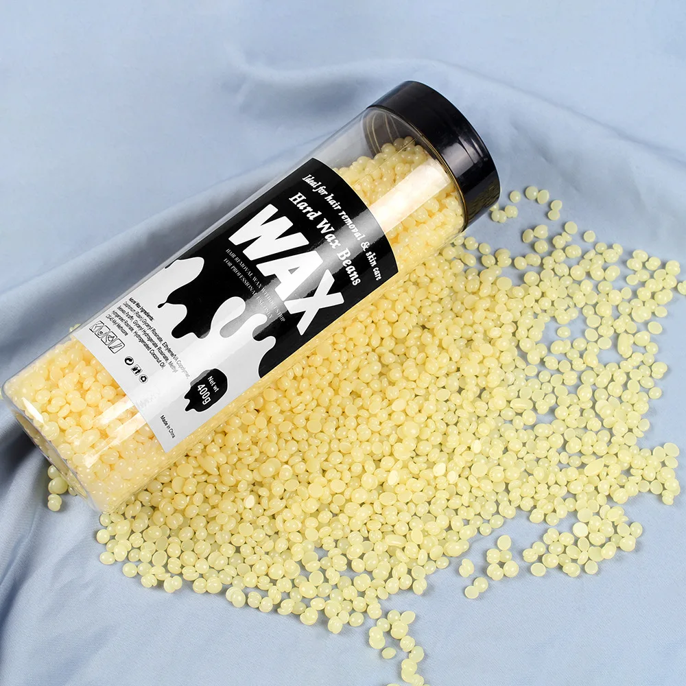 400g Hard Wax Beans for Hair Removal Body European Brazilian Pearl for Wax Warmer Hot Film Painless Waxing Beads Heater