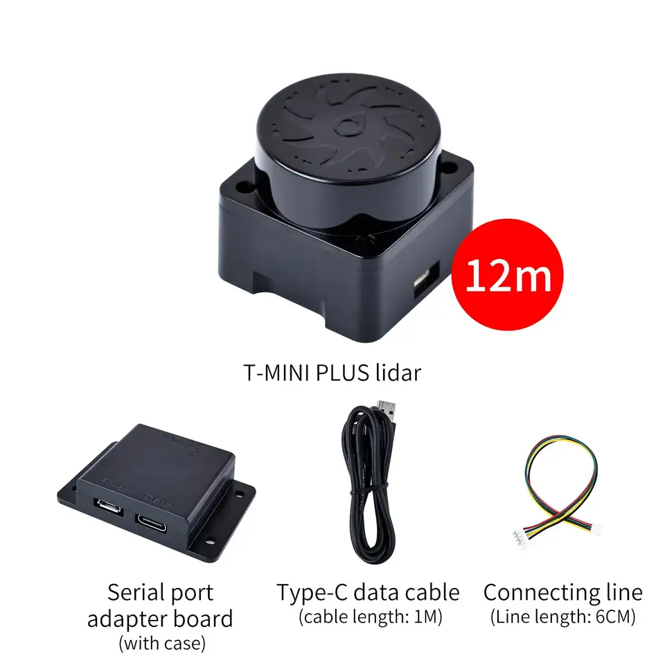 T-MINI-Plus Lidar Scanner 360°TOF Ranging 12M/25M 3D Sensor Kit support ROS1 ROS2 ROS Robotics Raspberry Pi Jetson NANO image 8
